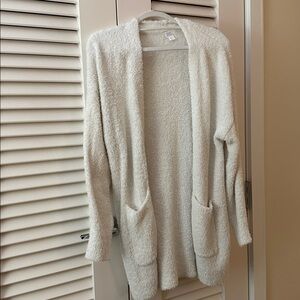 Stars Above White Open-Front Cardigan Size XS/S
